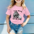 thumbnail image 2 of NINGMENG Hauts et T-Shirts pour Filles Enfants Mignon Raton Laveur Imprimé Animal Col Rond Manches Courtes Chandail T-Shirts Extérieur, Rose, 5-6 Ans, 2 of 4