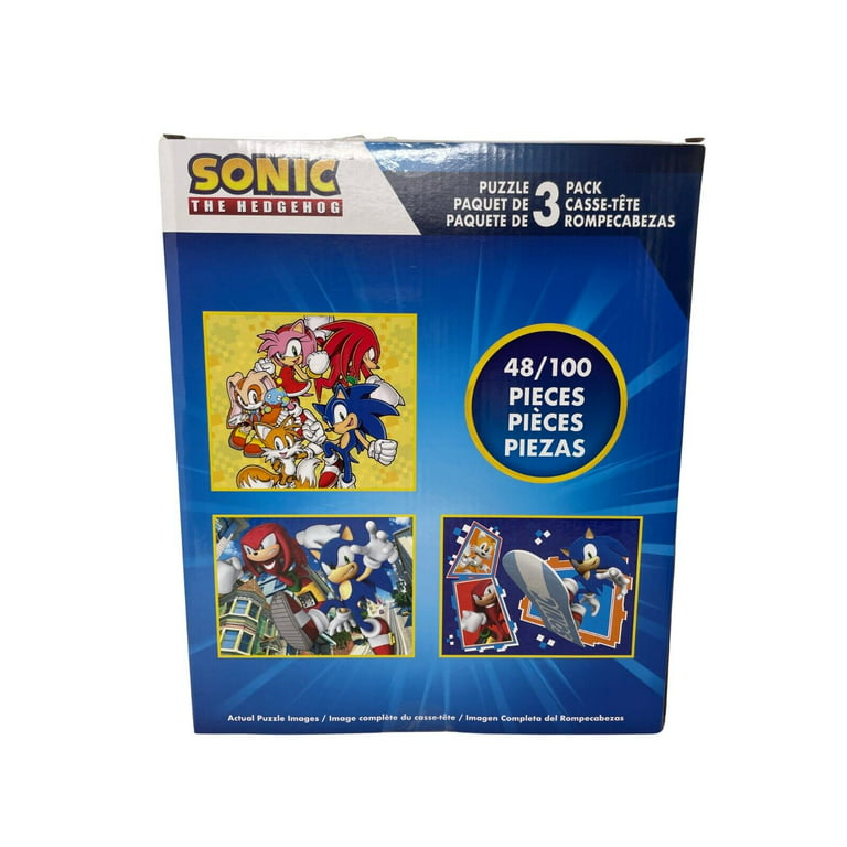 Sonic 30389475 Sonic the Hedgehog Puzzle, Pack of 3