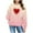 Pink, variant on Piuwrlz Long Sleeve Hoodies for Kids Girls Boys Hood Sweatshirts Round Neck Hoodie Wine Size 7 Years