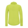 thumbnail image 4 of YUGYXL Women's UPF 50+ Sun Protection Shirts with Face Mask Outdoor Breathable Long Sleeve Shirt Hiking Workout Tops XXL Green, 4 of 5