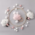 thumbnail image 4 of Crib Mobiles - Nursery Mobiles - Natural Crib Mobile for Girls with Felt Clouds - Wood Crib Hanging, 4 of 5