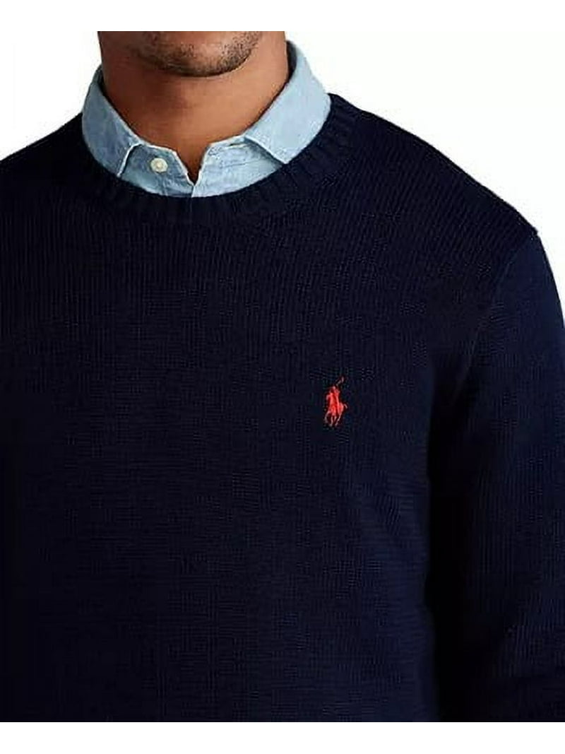 Polo Ralph Lauren HUNTER NAVY Men's Cotton Crewneck Sweater, US