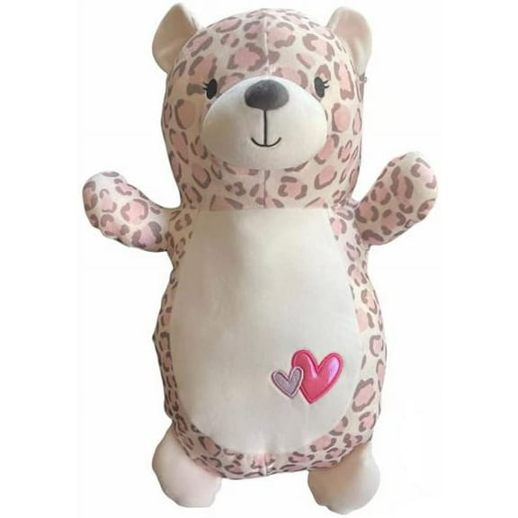 Squishmallows Official Kellytoy Valentines Squad Squishy Soft Plush Toy Animal (18 Inch, Lexie Leopard Hug Mees)