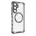 thumbnail image 4 of Allytech Case for Samsung Galaxy S23 Plus, Non-Yellowing Anti-Scratch Slim Thin Translucent Honeycomb Heat Dissipation Dual-Layer Drop Protection Bumper Case Cover Compatible with MagSafe, White, 4 of 10