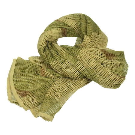 

BESTHUA Camouflage Mesh Scarf Super Large Size Hemming Process Net Scarf