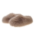 thumbnail image 2 of Fnooota Womens Slide Slippers, Non Slip Open Toe Indoor Winter Fuzzy Slippers Bedroom Shoes Khaki Size 9.9-9.5, 2 of 5