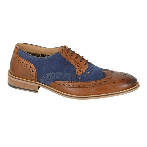 Roamers Mens Leather Brogues