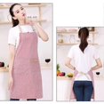 thumbnail image 2 of Stripe Bib Apron for Men Women Oil-proof Anti-foulings Lace-up Bib for Home Kitchen, 2 of 5