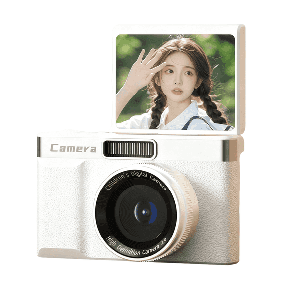 Mini Instant Camera Portable with 2.4inch Foldable LCD Screen Birthday Gifts
