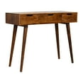 thumbnail image 3 of Lesuto Chestnut Foldable Mirror Table - Nordic Style, Wood, 1 Drawers, 3 of 12