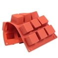 thumbnail image 3 of Yuarrent Molde de silicona 3D Square Mousse Cake Molde para hornear Postre Utensilios para hornear para helado de gelatina Type4 NO4 Yuarrent HA004361-02, 3 of 6