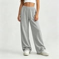 thumbnail image 6 of StSilkitty Loose Sweatpants for Boys Girls Solid Color High Waist Elastic Drawstring Wide Leg Jogger Trousers with Pockets, 6 of 9