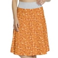 thumbnail image 1 of Women's Dog Bone Paw Prints Bones Hearts A-line Printed Skirt Casual Wear, 2XL, Burnt Orange Marigold, by Ambesonne, 1 of 6
