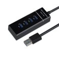 thumbnail image 1 of 4 Port USB 3.0 Hub Portable USB 3.0 Extension Splitter with Indicator Light Lead Adapter for Tablet Laptop Computer, 1 of 8