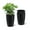 black, variant on 16/22" Tall Round Planter Set of 2, Self Watering Pots for Indoor Plants, Large Flower Pot Outdoor with Built-in Drainage and a Water Level Monitor, for Patio, Porch, Living Room, or Home Office