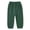 Blackish Green, variant on Coerni Casual Pants Boys Girls Linen Cotton Stripe Elastic Waist Spring Summer Trousers Kids Baby Baggy Joggers Soft Cute Sweatpants