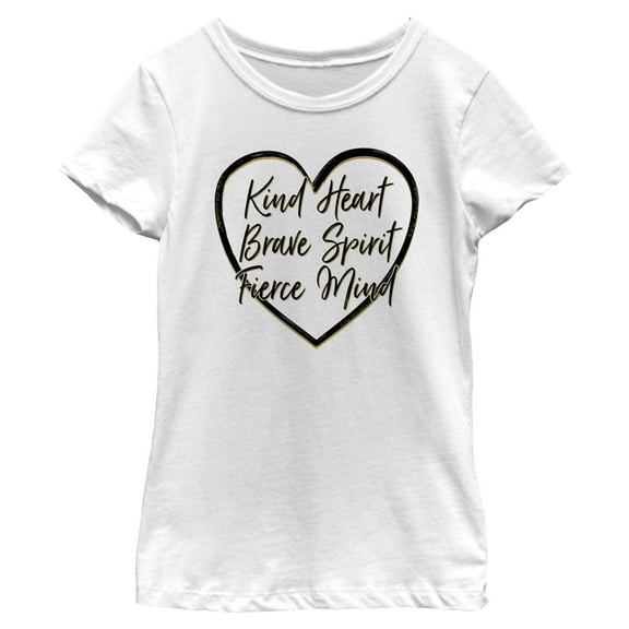 Girl's Lost Gods Kind Heart Brave Spirit Graphic T-Shirt