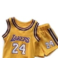 thumbnail image 5 of Uniforme de baloncesto para niños, camiseta de traje para niños y niñas, camiseta de estudiantes de escuela primaria, camiseta Kobe, camiseta rosa de manga corta, maravillosa ling, 5 of 5