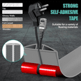 thumbnail image 5 of Floor Cord Cover Cable Cavity Self Adhesive Cord Hider Floor 10FT Floor Cable Management Power Cord Protector Gray, 5 of 9