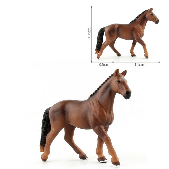Figurines de Modèles de Chevaux Réalistes Simulation Animal de Forêt Sauvage Figurines d'Action Ornements Jouets Éducatifs pour Enfants