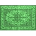 thumbnail image 1 of Ahgly Company Indoor Rectangle Medallion Emerald Green Traditional Area Rugs, 8' x 12', 1 of 4
