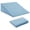 Blue, variant on Burgundy Bed Wedge Pillow Cover with Zipper, Storage Side Pocket, Durable Pillowcase Protector, 26" L x 25" W x 7.5" H (Pillow Not Included)