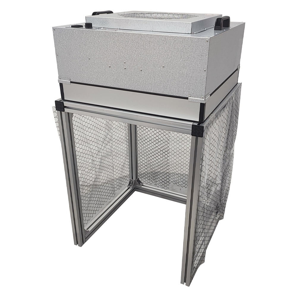 Techtongda 220V Dust Free Room Workshop Laminar Flow Hood Air Flow Clean Bench Workstation for Phone LCD Repair Workshop Laboratory Using