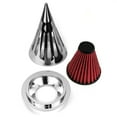 thumbnail image 6 of Krator Motorcycle Chrome Spike Air Cleaner Intake Filter Compatible with 2004-2007 Harley HD Dyna Super Glide Street Bob, 6 of 9