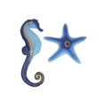 thumbnail image 1 of Mayrich Blue Metal Seahorse Starfish Wall Hanging Sculpture Coastal Beach Home Decor Set Mayrich 34123 34913, 1 of 3