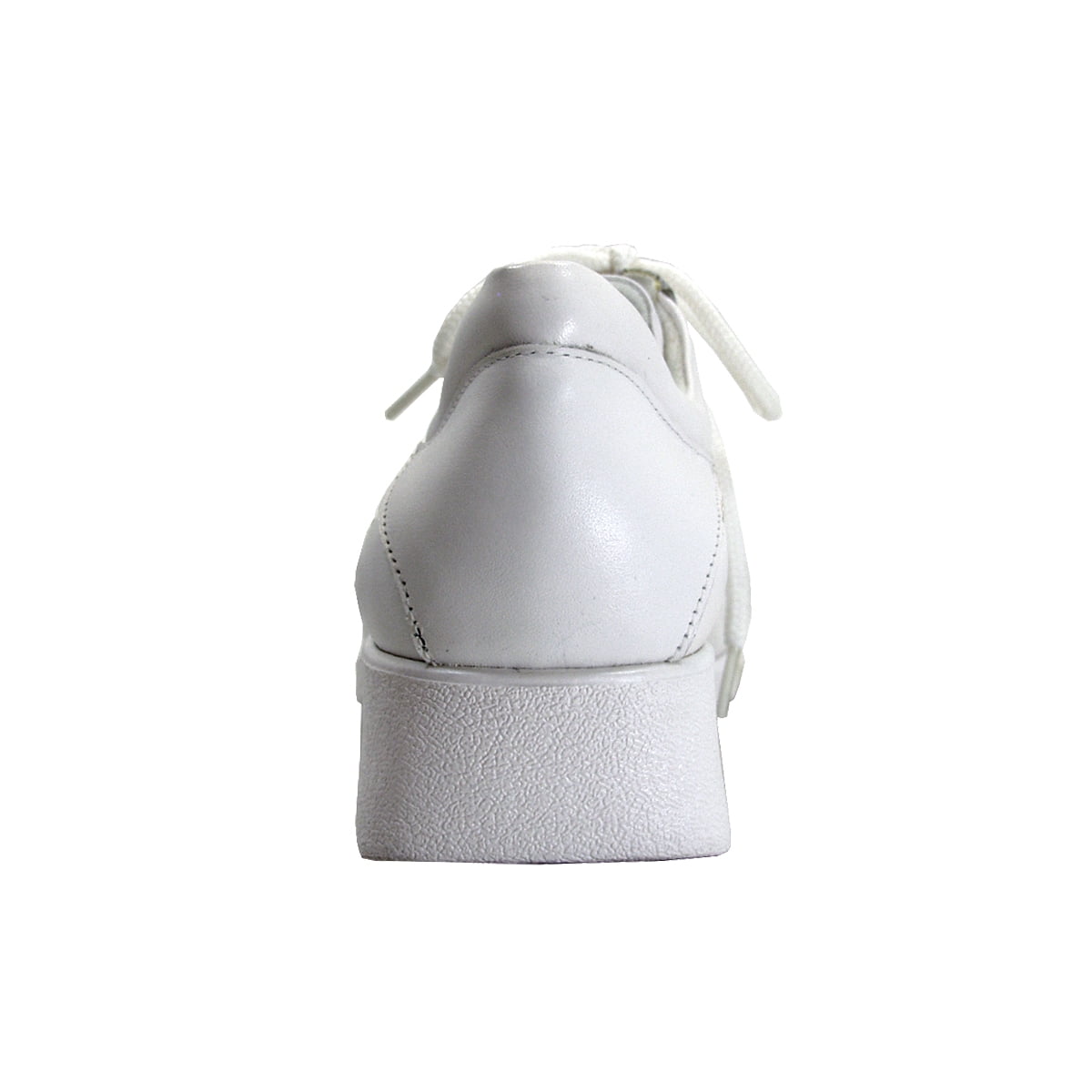 24 HOUR COMFORT Lisa Wide Width Leather Lace-Up Shoes WHITE 6