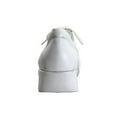 thumbnail image 4 of 24 HOUR COMFORT Lisa Wide Width Leather Lace-Up Shoes WHITE 7, 4 of 6