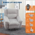 thumbnail image 4 of Lift Chair with Heat and Massage – Power Lift Recliner for Elderly & People with Mobility Issues, Electric Reclining Chair with Plush Padding, Back Support, Remote Control, 4 of 7