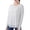 White, variant on tarylea Yoga Tops for Women Crew Neck Long Sleeve Shirts Solid Color Loose Athletic Sports Running Coverup