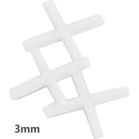 250 Piece 3mm Tile Spacers Set - To Evenly Space Tiles During Installation (ToolUSA: D-93251)
