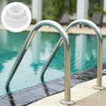 thumbnail image 1 of Minkissy 2 Pcs Bouchons de Trous d'Échelle de Piscine en Caoutchouc Design Simple Structure Blanc, 1 of 5