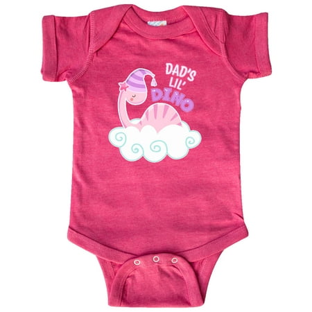 

Inktastic Dad s Lil Dino with Cute Pink Baby Dinosaur Gift Baby Boy or Baby Girl Bodysuit