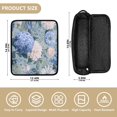 thumbnail image 4 of Hair Tool Organizer Bag with Heat Resistant Mat Removable Travel Storage Case for Hot Air Brushes Curling Irons Blue and White Flower Pattern, 4 of 8