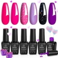 thumbnail image 1 of Set de esmaltes de uñas en gel Beetles Neon, 6 colores, 7,5 ml, primavera y verano, 1 of 7