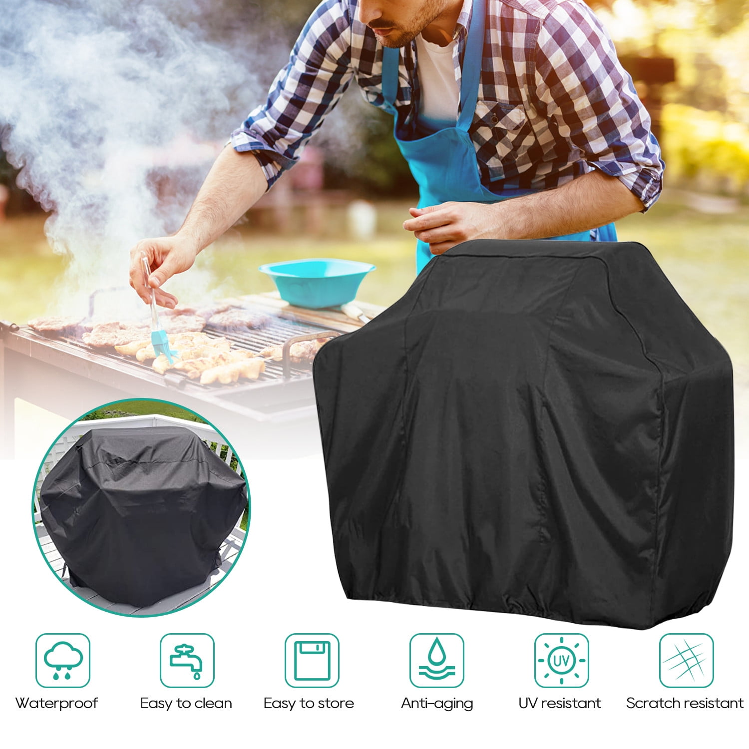 Liwarace Grill Cover Waterproof Heavyduty Outdoor Protection Cover