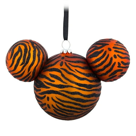 - Disney Parks Animal Kingdom Mickey Icon Glass Ball Ornament New with Tag