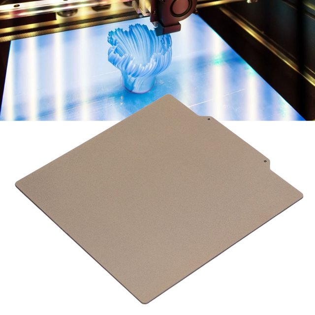 Print Build Plate, Double Sided PEO and PEI 8.66x8.66in High Strength 3D Printer Build Surface Strong Adhesion for DIY