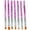 Purple, variant on Jiaroswwei 7 Pcs/Set UV Gel Acrylic Nail Art DIY Brush Painting Drawing Craft Pens