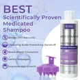 thumbnail image 3 of Anti -Fungal Shampoo - Anti-Dandruff Medicated Shampoo Dry Scalp Treatment - Soothes Itchy, Flaky, and Irritated Scalp - Paraben-Free, Sulphate-Free Massager Brush Bundle Set, 3 of 7