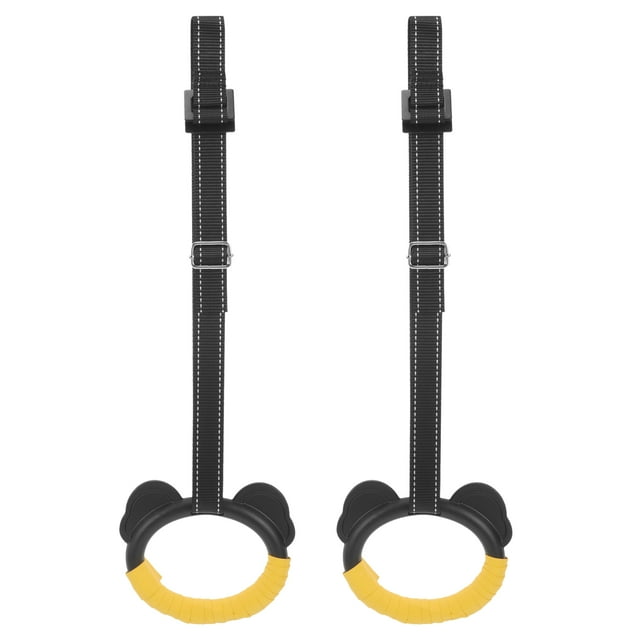1 Set of Kids Fitness Gymnastics Rings Convenient Pull-Up Rings Outdoor Indoor Workout Sports Rings