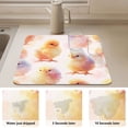 thumbnail image 4 of Dish Drying Mat Absorbent Dish Drainer Kitchen Counter 15.7x11.8inch Dish Drying Pad for Countertops Sinks Draining Racks Cute Baby Chicks, 4 of 9