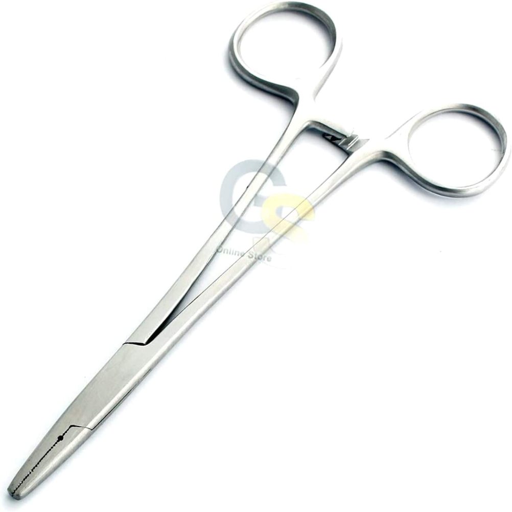 GS Tattoo Piercing Locking Forceps Needle Holders Body Piercing Forceps