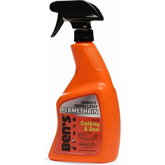 Clothing & Gear Insect Repellent - Long-Lasting Insect Protection Spray for Clothes & Gear - Contains Permethrin & Lasts Up to 6 Weeks - 24 fl oz