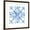 Brown Frame, variant on Art.com Tile Stencil IV Blue Art Print by Anne Tavoletti, 16" x 16"