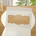 thumbnail image 4 of keepw Hygienic Cupcake Box Transporting And Displaying Cupcakes Cake Packaging Cookie Box Bakery Box 10*6*2inch white, 4 of 6
