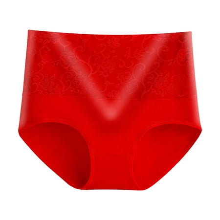 

HEVIRGO Women Panties Breathable Hight Waist Flower Print Sexy Lady Underwear Everyday Wear